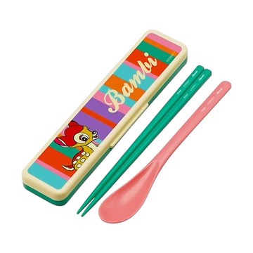 日本 Disney 迪士尼 隨身餐具組-小鹿斑比 一組 (JN1045)