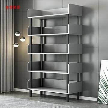 創意書架落地置物架簡約家用客廳展示閱讀架北歐輕奢收納儲物柜子Z1