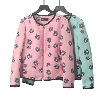 姐姐優品 2020專柜正品早春韓版新款原宿風印花拉鏈甜美短外套A6