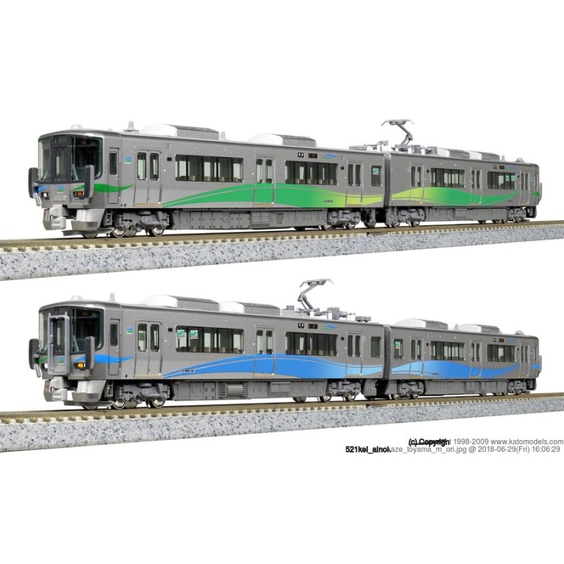 10-1437 あいの風とやま鉄道521系 2両セット カトー Nゲージ