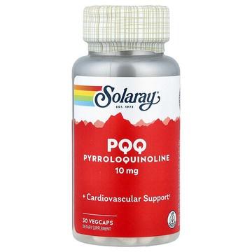 Solaray, PQQ，吡咯喹啉，10 毫克，30 粒素食膠囊
