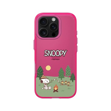 iPhone 16 Pro Clear 粉漾桃 - 史努比 Snoopy - 露營趣