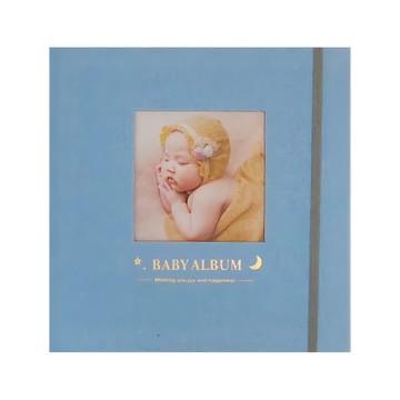 CCHING 青青文具 寶寶超音波線圈相本 -紳士藍  內含透明內袋x20個  22張  1本