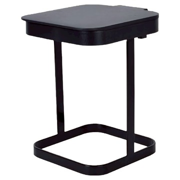 Homely Zakka 日式簡約鐵藝廚房迷你翻蓋桌面垃圾桶/收納架  黑色  12 x 11.5 x 16.5cm