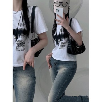 Codibook｜韓國 thepink 簡約印字圓領短袖T恤［預購］短袖上衣 女裝