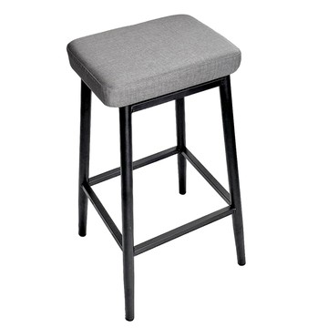 JP Kagu 台灣製貓抓皮椅墊高腳椅(方形/圓形)方形(灰色)