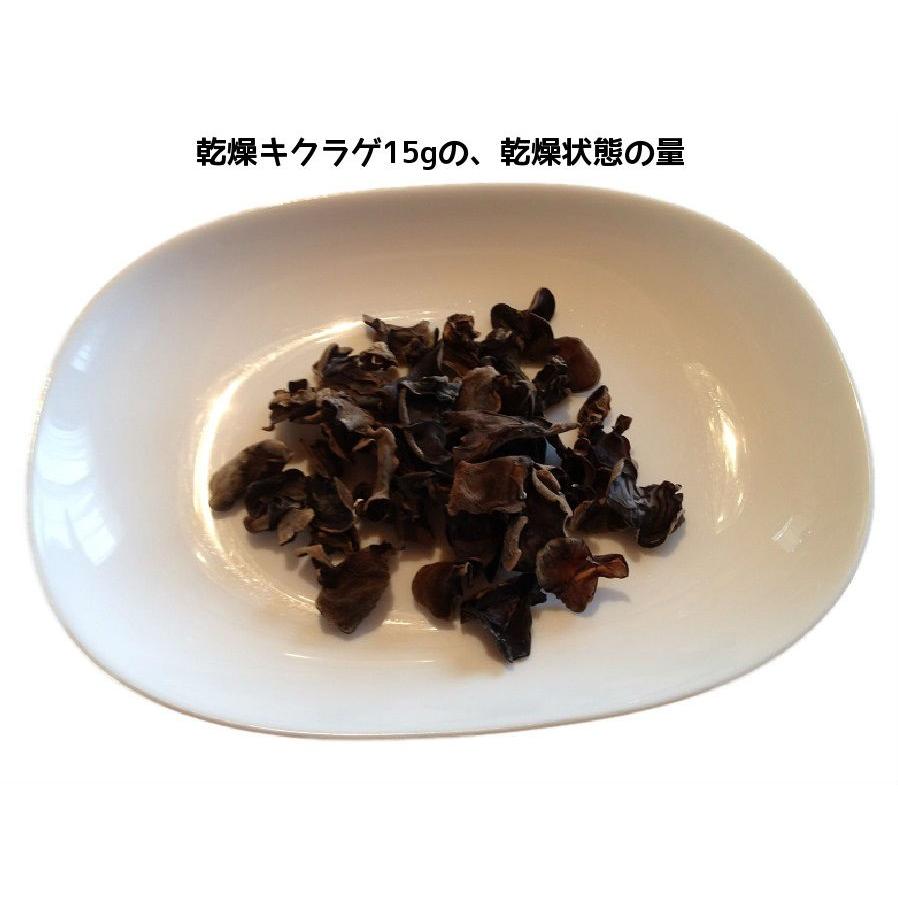 国産きくらげ （国産乾燥キクラゲ） 15g 家庭用 [木耳 国産キクラゲ 国産木耳] 送料無料