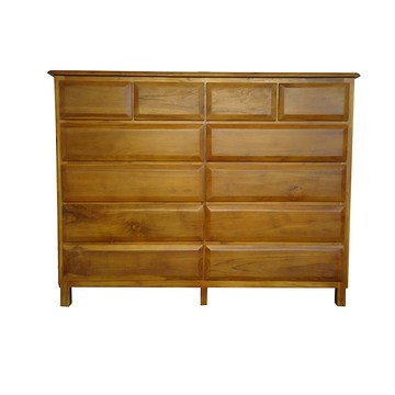 【吉迪市100%全柚木家具】KLA-07BS1 訂製預購款 柚木12抽收納櫃