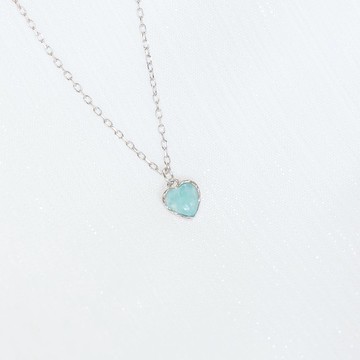 天河石925純銀融心melting heart項鍊