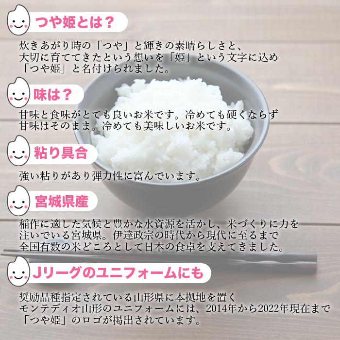 つや姫 20kg 5kg×4 令和4年産 宮城県産 米 お米 白米 おこめ 精米 単一原料米 ブランド米 20キロ   国内産 国産