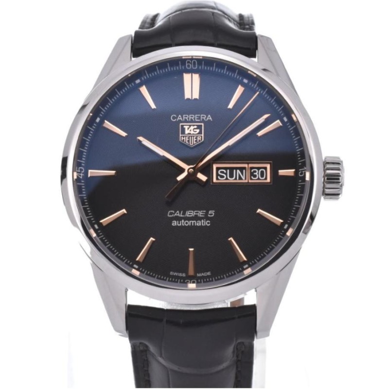 ☆良品【TAG HEUER】タグホイヤー カレラ キャリバー5 WAR201C-1 デイデイト 自動巻き メンズ A#114483 |  LINEショッピング