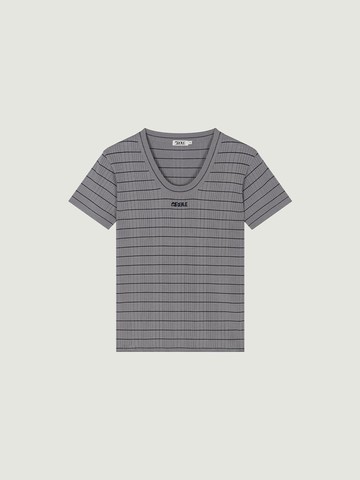 25SS BAILEY HALF SLEEVE KNIT (GREY)