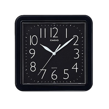 CASIO掛鐘 方型黑面滑動秒針【NVCA3】
