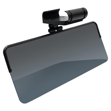 CARAC 太空抗偏光曲面遮陽板  1個  銀色 + 灰色  32 × 14cm