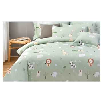 吸濕排汗萊賽爾 6x6.2 薄款兩用被床包  床包 + 兩用被 +枕套  雙人加大  肯亞趣