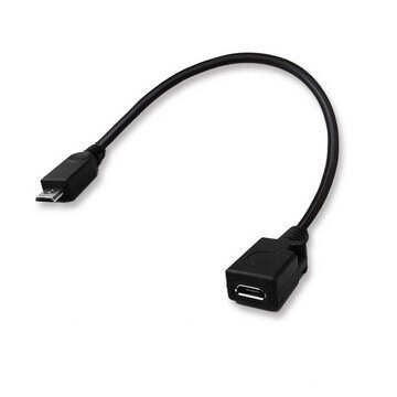MicroUSB延長線 microUSB公-microUSB母 20公分