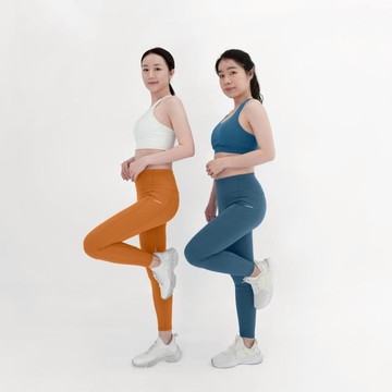 【春日伸展時光】FITNESS 修身口袋機能褲 暖陽橘 XL號