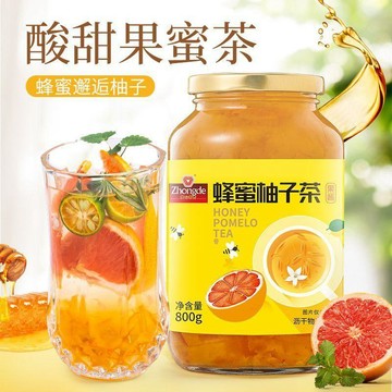 臺灣/免運✨適合夏天喝的花茶 花果茶 衝飲水果茶果醬衆德韓式蜂蜜柚子果茶800g蜂蜜柚茶飲料紅西柚果茶蜜果醬沖泡飲品