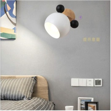 類熊貓壁燈～可愛造型壁燈～e27燈頭好更換～B1078