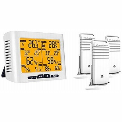 人気商品 好評 新品 外気温度計 Lcd大画面 高精度 三つセンサ 室外 室内 温度湿度計 ワイヤレス おしゃれ 見やすい P 84 デジタル温湿度計 その他 Johnnyblive Com
