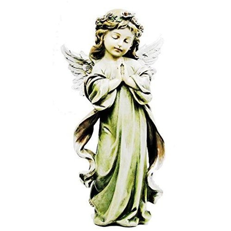 祈る リトルガールエンジェル☆少女の天使の置物 西洋インテリア