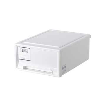 【日本天馬】Fits MONO純白系隨選22.4寬單層抽屜收納箱-3入單一規格