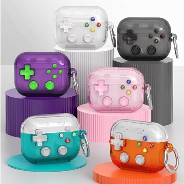 遊戲機耳機套 適用 AirPods Pro 3 2 1代 AirPods 4代 三代 蘋果耳機保護殼 蘋果耳機套