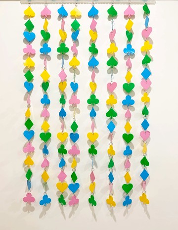 【震撼精品百貨】日本 撲克牌珠簾 門簾-彩色*01862