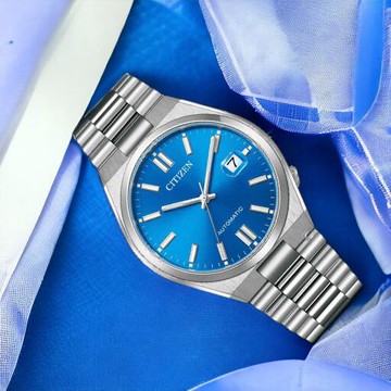 CITIZEN 星辰 Mechanical PANTONE限定 時尚機械腕錶-藍40mm NJ0158-89L