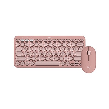 【 Logitech 羅技 】Pebble 2 Combo 玫瑰粉 無線 藍牙 鍵盤滑鼠組