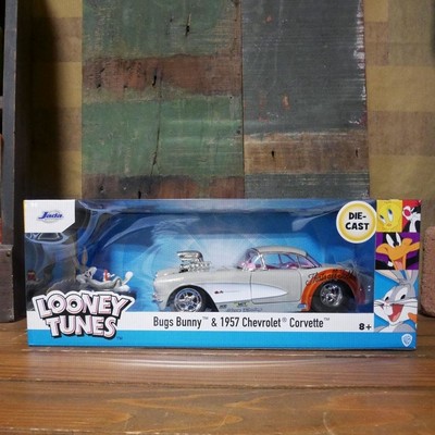 LOONEY TUNES レトロミニカー 1/24 JADA TOYS 1957 CHEVROLET CORVETTE w/ BUGS BUNNY  ルーニーテューンズ バッグスバニー | LINEショッピング