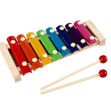 兒童樂器 寶寶木琴玩具 益智音樂玩具 八音階敲琴 木琴 啟發早教玩具-321寶貝屋