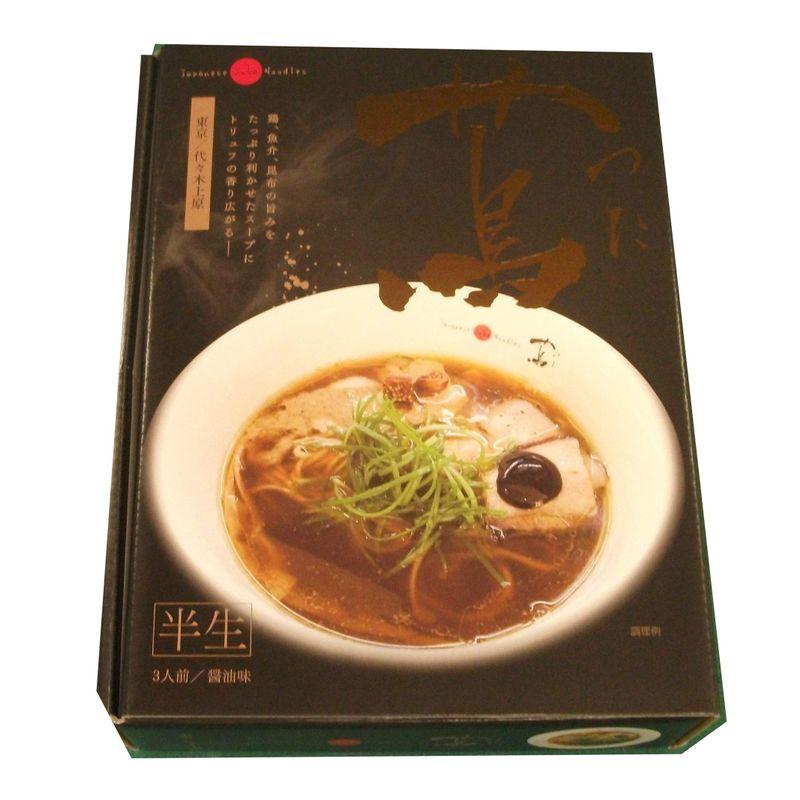 らーめん ミシュランガイド 一つ星獲得のラ-メン japanese soba Ｎoodles 蔦（つた） 3人前（麺90ｇ×3、ス-プ47ｇ