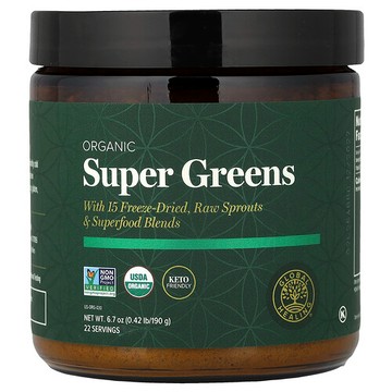 Global Healing, 有機發酵綠色植物，6.7 盎司（190 克）