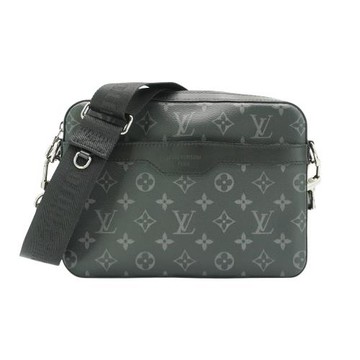 Louis Vuitton 展示品 Trio 三合一帆布斜背郵差包(M69443-黑灰)