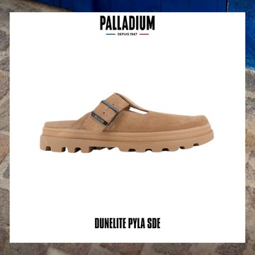 PALLADIUM DUNELITE PYLA SDE 麂皮穆勒拖鞋 棕 74454-252 - US 5 (23cm)