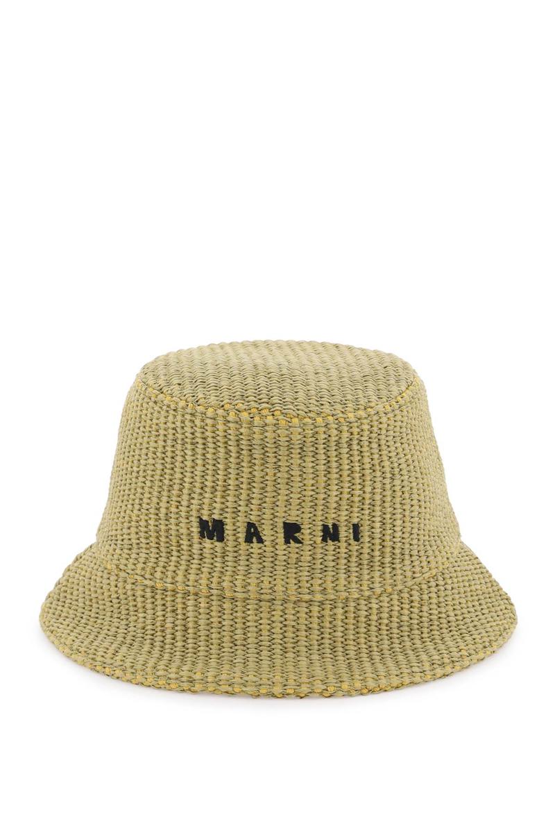 Raffia Effect Bucket Hat