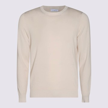 Malo White Cotton Knitwear