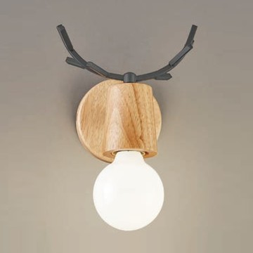 北歐風橡膠木造型壁燈 F85-09-K4307