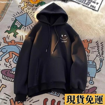 💦台灣限時低價💦 小衆設計感連帽衛衣男女秋冬季2025新款潮牌寬鬆加絨加厚外套外穿