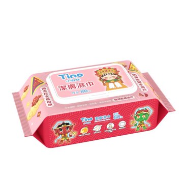 Tino 小安安 柔濕紙巾加厚型(80抽x12包/箱)-媽祖包