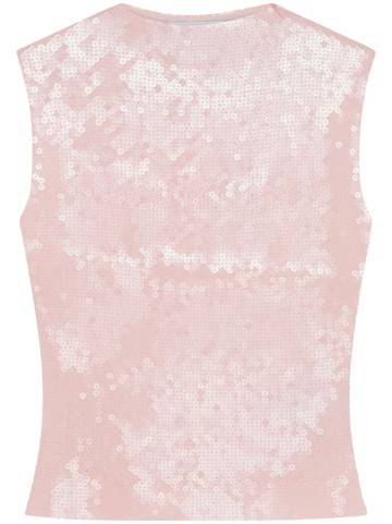 16Arlington - Tania sequinned sleeveless top - women - Nylon/Spandex/Elastane - 4 - Pink