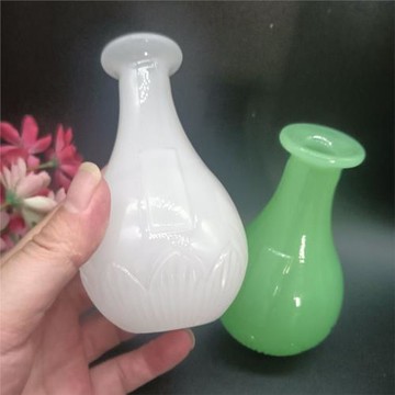 冰種琉璃蓮花分酒器白玉花瓶岫玉色主人杯禮品家用批