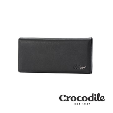 Crocodile 鱷魚皮件 真皮長夾 男皮夾 Nappa軟皮 拉鍊 多卡 Noble系列 0103-09401-01