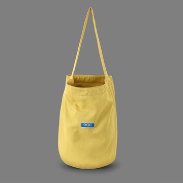 GOC Studio 日本棉麻 雙面兩用斜背袋 側背袋 - Lemon