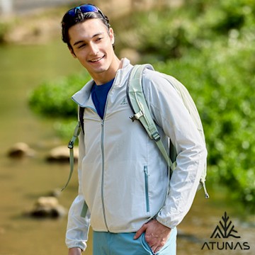【ATUNAS 歐都納】男款精彩隨行外套A2GA2515M灰/輕薄透氣/防曬抗風