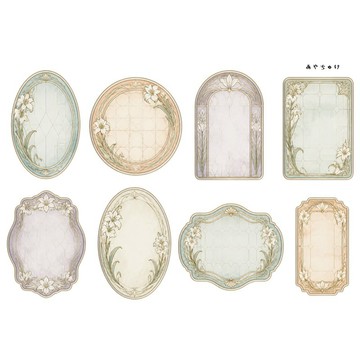 【9 月新品】20-149-0181 剪裁紙 幻想復古浪漫喫茶