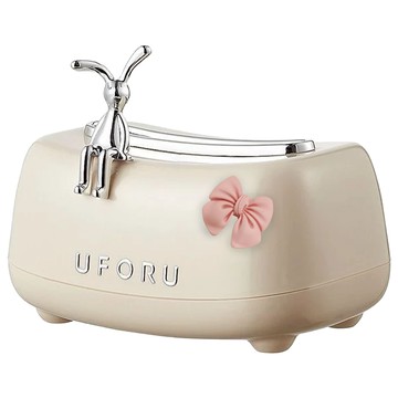 UFORU 兔子彈簧紙巾盒蝴蝶結款  21 x 13.8 x 11.5cm  銀色