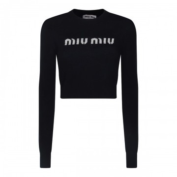 Miu Miu - Black Wool Knitwear 42