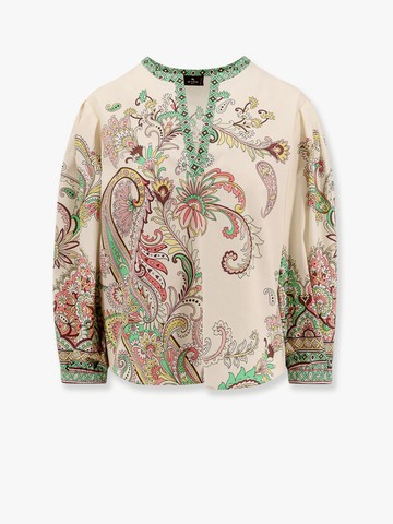 Cotton shirt with floral print - ETRO - gender_Woman